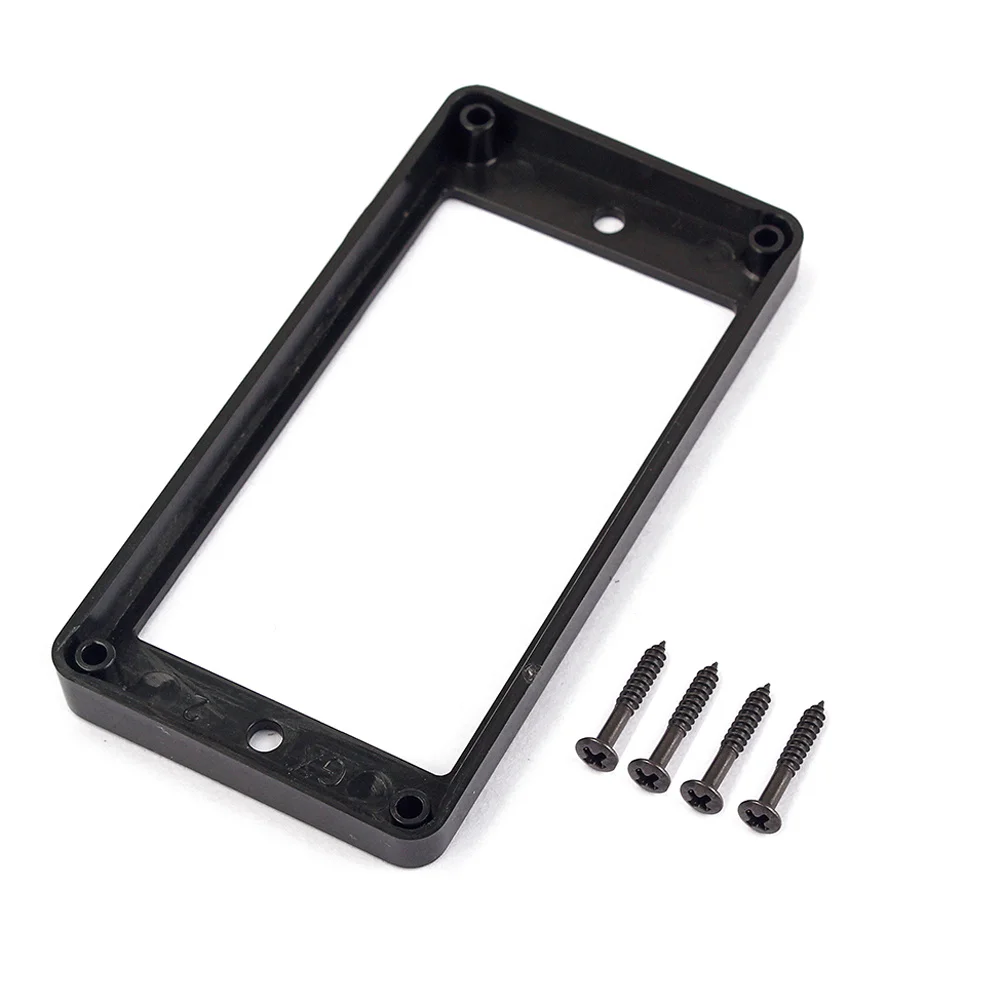 

4pcs Black Flat Humbucker Frame Double Coil Pickup Mounting Ring For Electric Guitar Replacement Parts Instrument Accessory