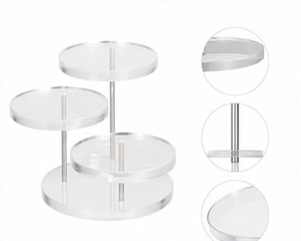 1Pcs 3-Tier Rotating Earrings Display Stand Premium Odor-Free Acrylic Jewelry Rack for Bedroom Vanity Desk Gift for Women