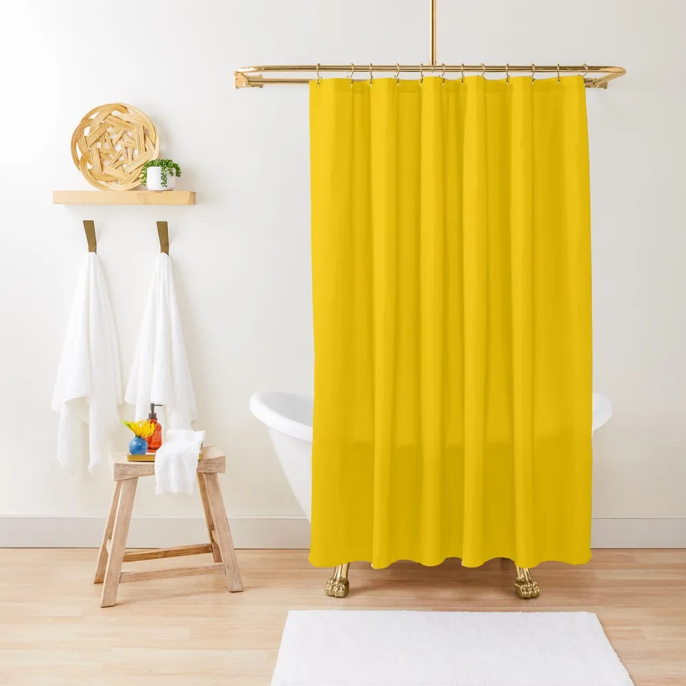 Canary Yellow, Solid Yellow Shower Curtain Funny Shower Shower For Bathroom Curtain