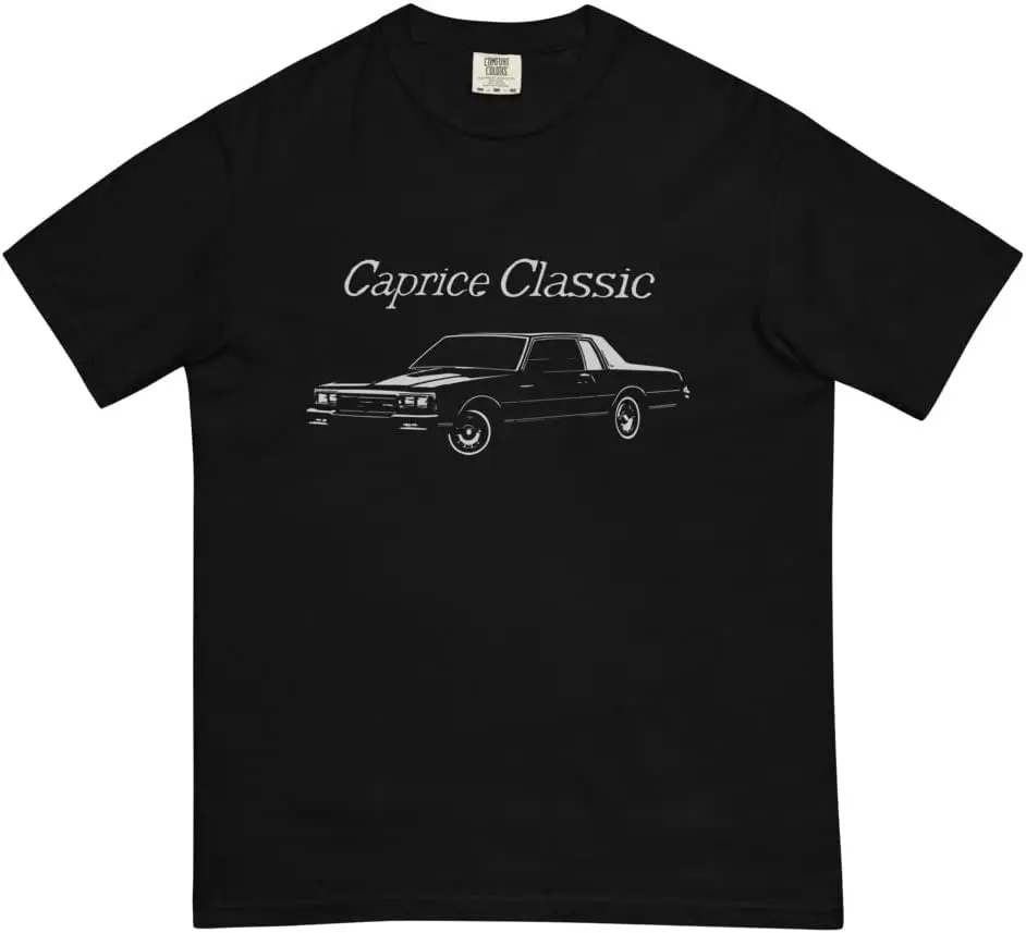 1981 Chevy Caprice klassisches Oldtimer Herren Kleidungs stück gefärbt Schwergewicht T-Shirt