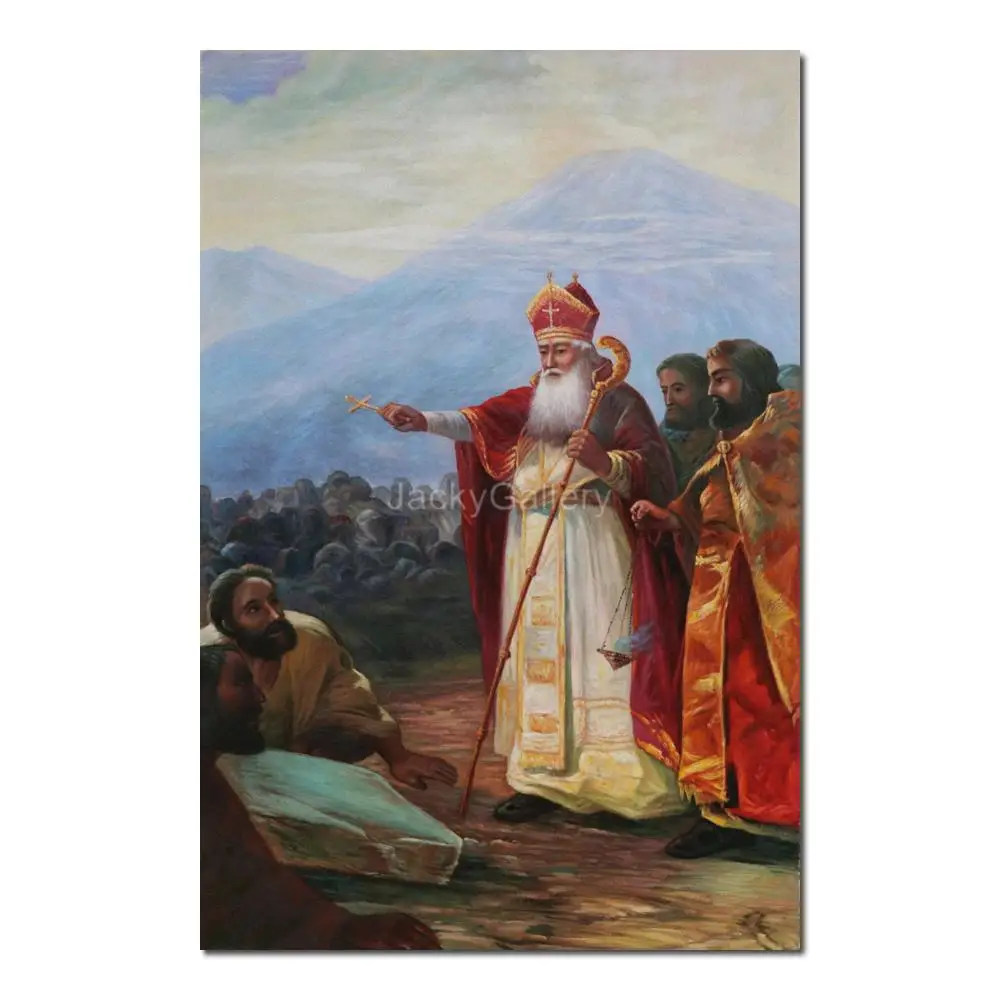 Ivan Aivazovsky Baptism Armenian People St Gregory Illuminator Oil on Canvas Seascape Hand Painted Art for Study Room Display