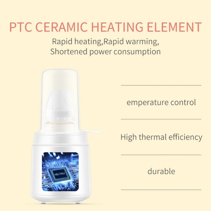 Портативный подогреватель детских бутылочек для молока, нагреватель для одной бутылочки для смеси грудного молока, умный для