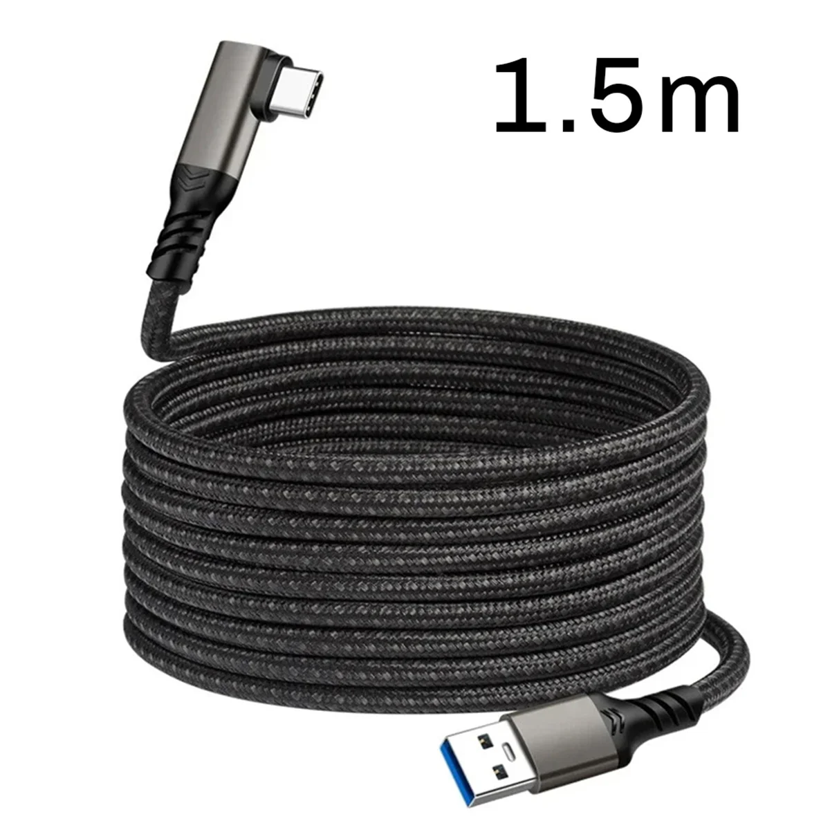 Link Cable for Quest 2 VR USB 3.2 Quick Charge Cables Data Transfer Fast Charges VR Headset Accessories,1.5 Meter