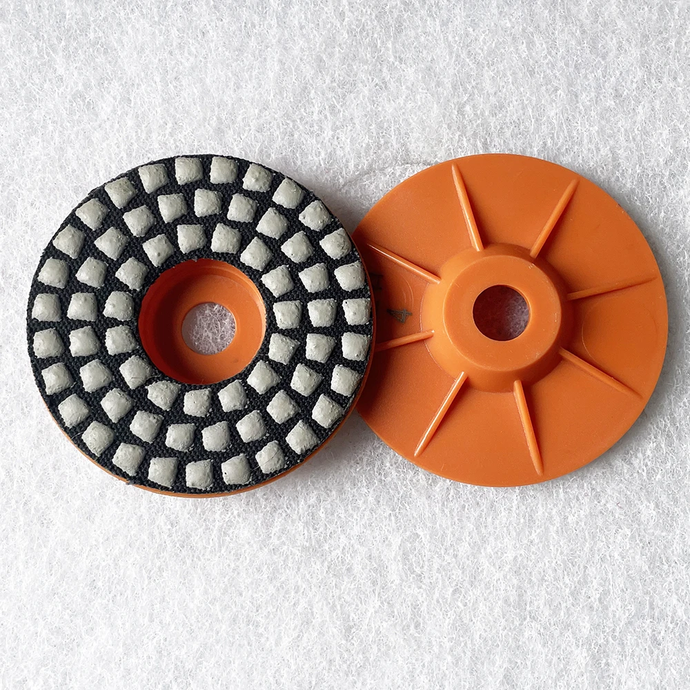 1Pc 4 Inch 100mm Angle Grinder Diamond Polishing Pad Resin Grinding Disc For Grinding Stone Granite Marble Stone Ceramic Tiles