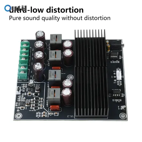 DC 19-50V Stereo Dual Channel Amplifier Board 600W+600W HIFI Dual Core TPA3255 Class D Digital Amplifier Module