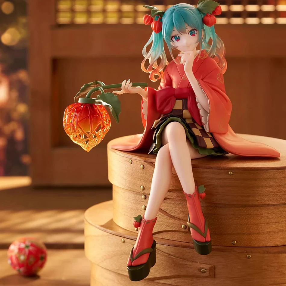 

Hot Bandai Hatsuned Miku Аниме Фигурка лапши-Цветочная фея Зимняя вишня Коллекция моделей из ПВХ Кукла Игрушка Подарки на складе