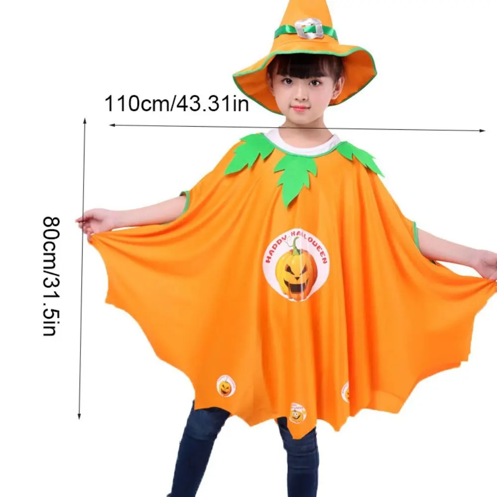 Doek Halloween Kinder Cape Kat Outfit Heksenmantel Hoed Foto Props Cosplay Kostuum Halloween Kinderkleding Kid Geschenken