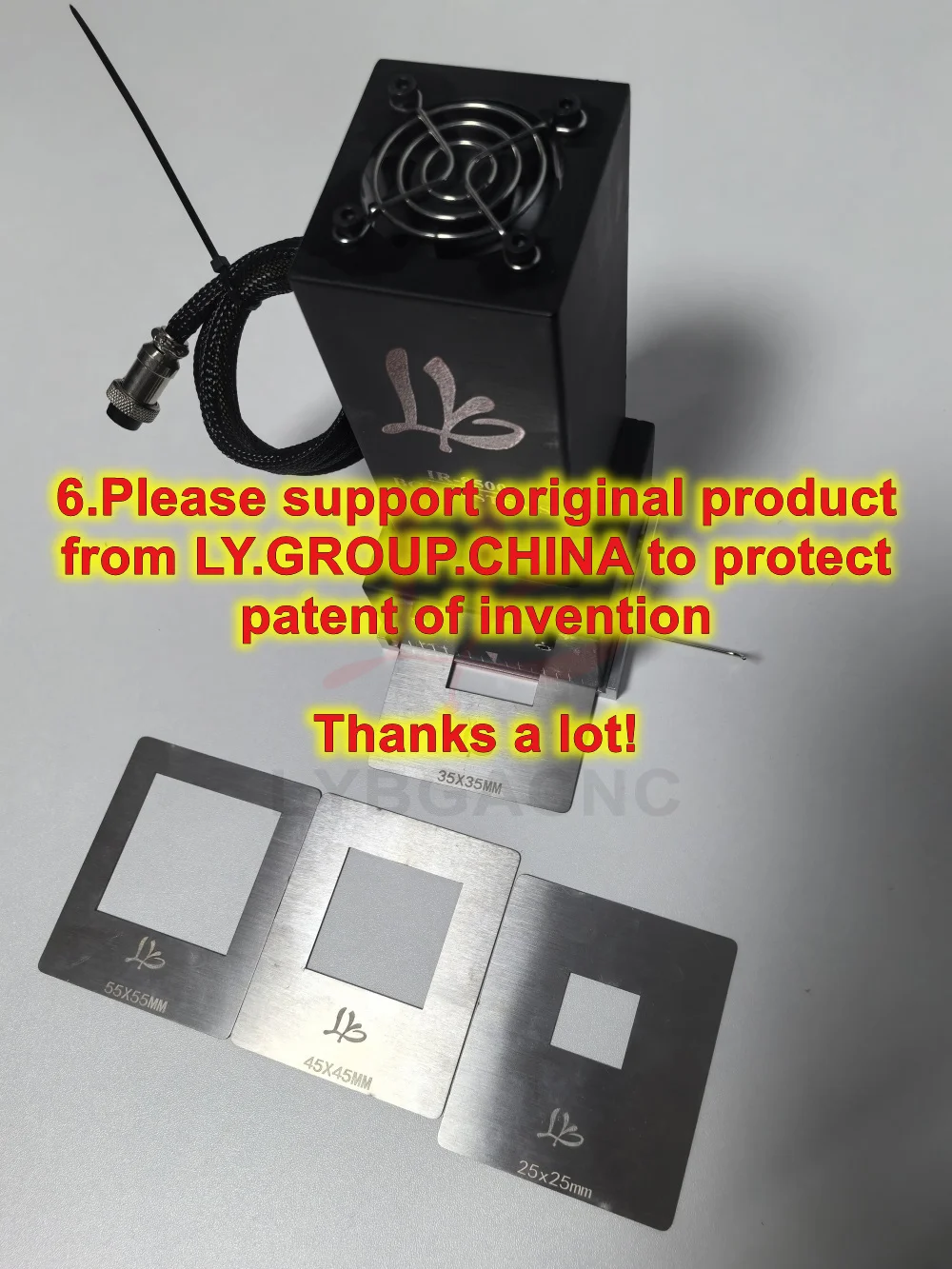 New 2025 Version 2.0 LY IR BGA Mate Reflector Cover Upper Heater Reflectors 4 Sizes Kit Universal For Infrared Rework Stations