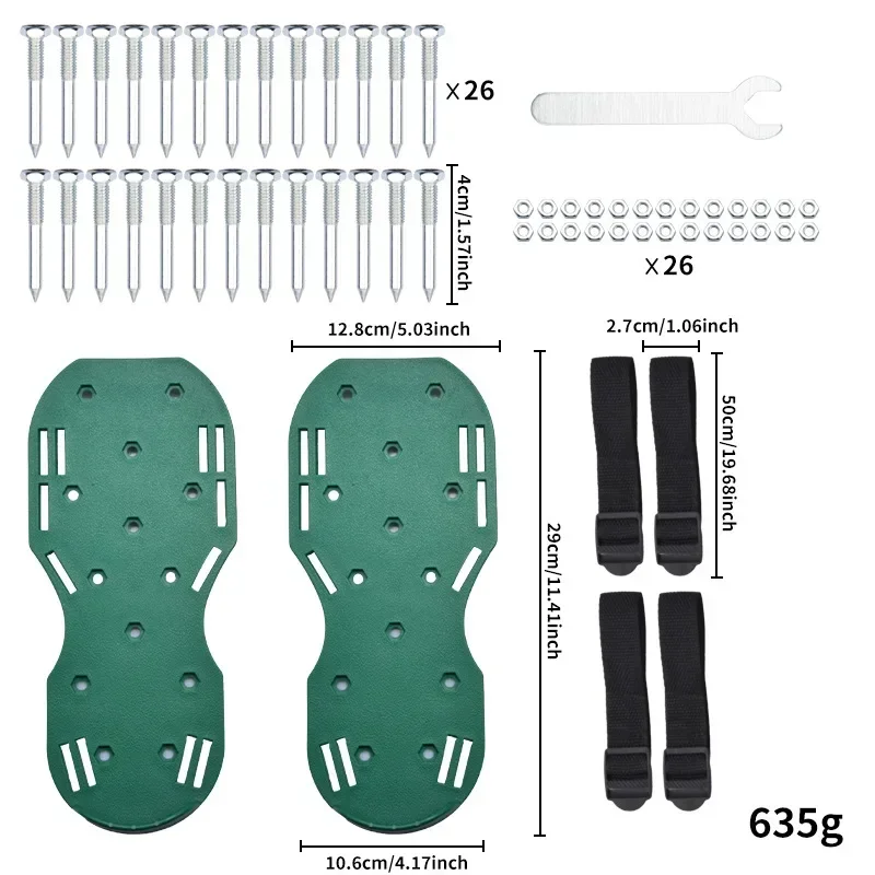 2026 new model lawn aerator shoes manual lawn aerator with spike adjustable spiked aerating sandals reusable plastic lawn