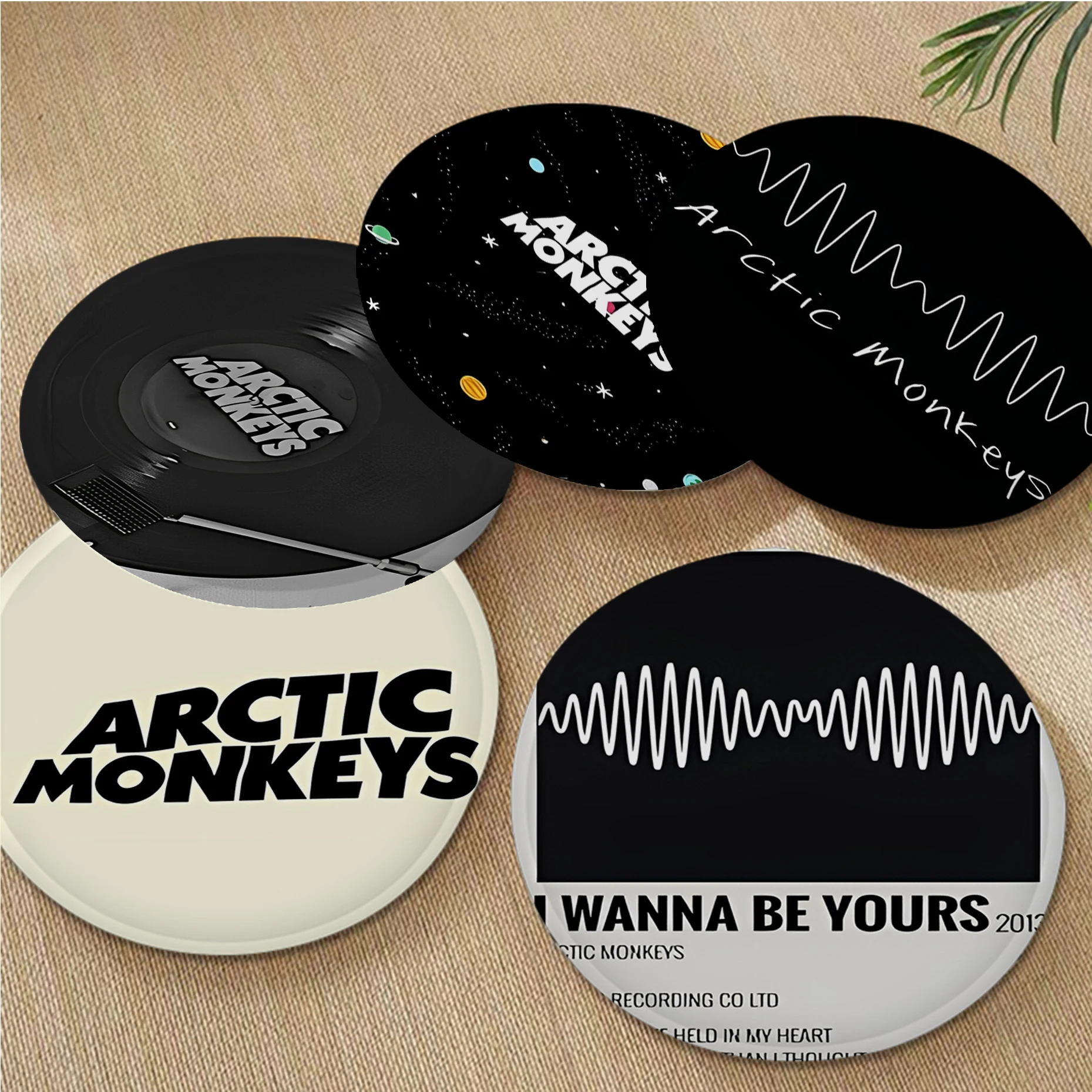 Black Arctic Monkeys AM Cushion Mat Modern Minimalist Style Plush Cushion Home Back Cushion Soft Comfortable Cushion Pads