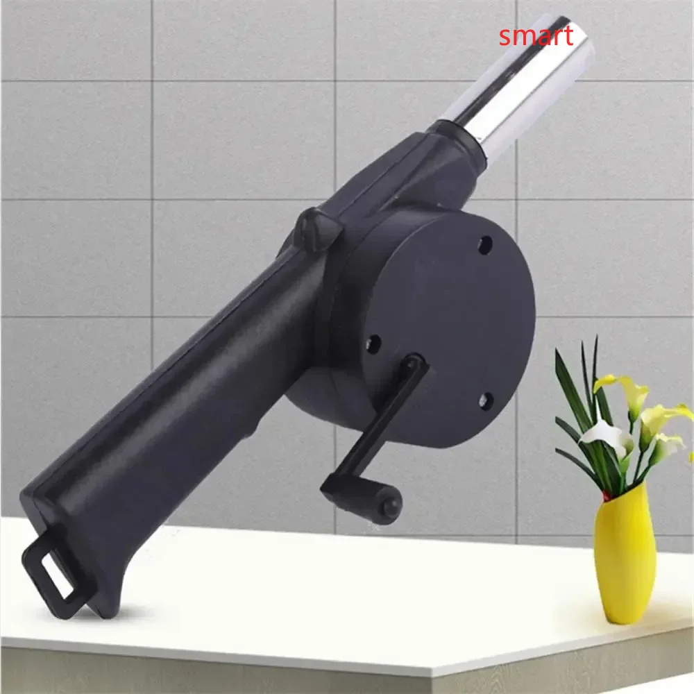 Portable Bbq Grill Fire Bellows Barbecue Fan For Picnic Camping Outdoor Grilling Essentials Mini Hand Cranked Air Blower