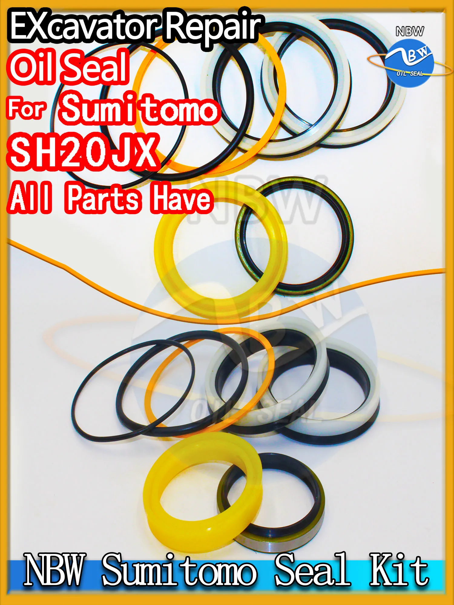 

For Sumitomo SH20JX Excavator Oil Seal Kit High Quality Repair BOOM ARM Bucket Hydraulic Pump Digger Clamshell Shovel Adjust