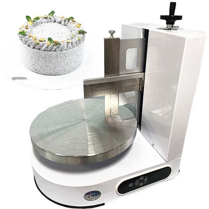 

Semi-Automatic Cake Icing Machine Cake Cream Coating Machine Manual Cake Smoothing Machine for Home Use