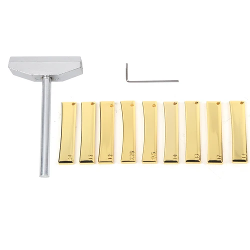 Herramienta de prensa de guitarra de inserción de Caul, prensa de traste de guitarra eléctrica, juego de insertos de Caul, juego de herramientas de reparación de guitarra, herramienta Luthier de traste de guitarra