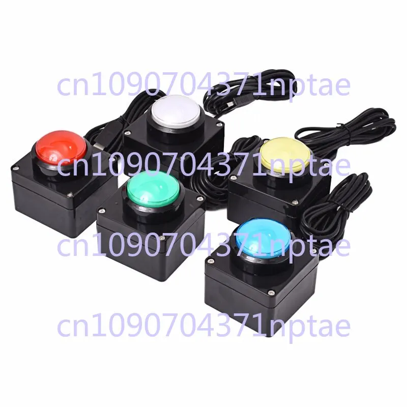 60mm USB Custom Button Wireless Remote Control Buzzer Wireless Lottery Computer Mouse Simulation Shortcut Keyboard