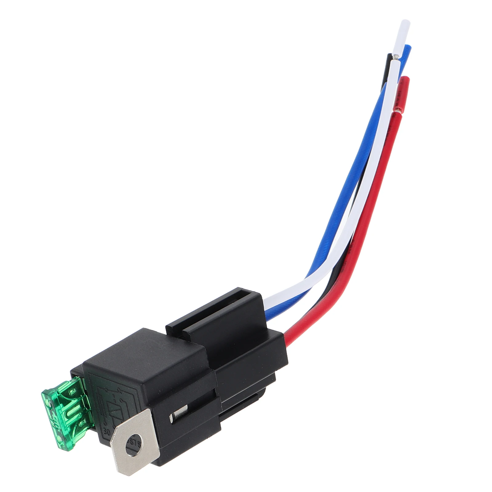 

Automotive Relay 30A Fuse with Base Normally Open for Car Electrical SPDT Switch Blower Motor Universal Ignition Panel Mount ANL