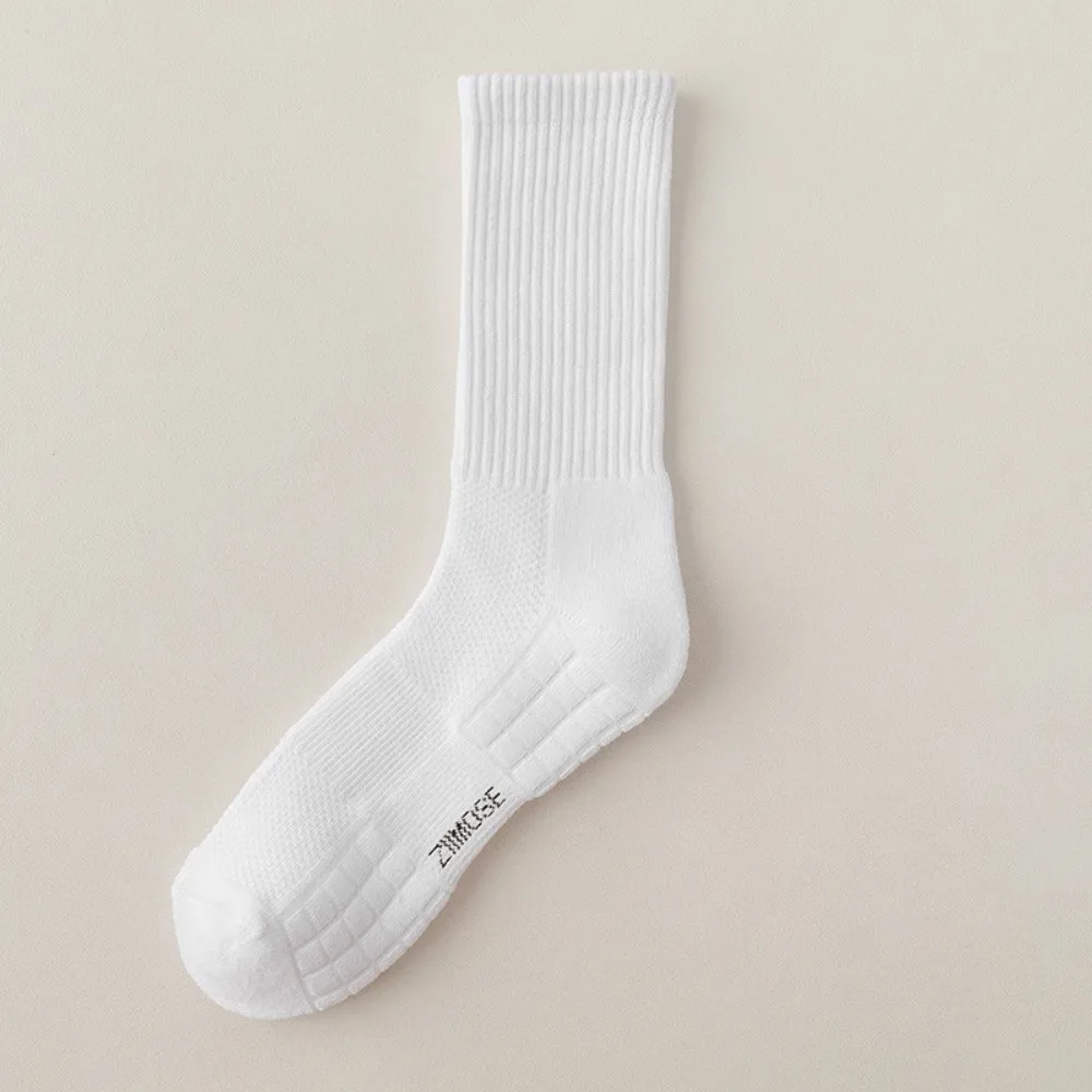 

3 Pairs New Soft Cotton Sport Socks Breathable Super Absorbing Runnig Socks Non-Slip Long Tube Socks for Soccer Tennis
