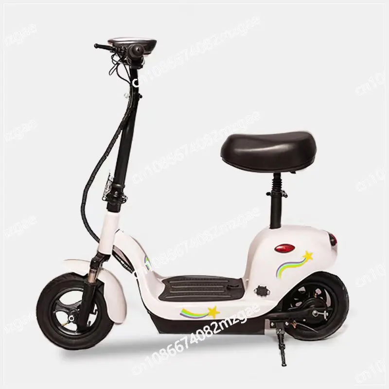 

Little Dolphin Electric Vehicle Mini Folding Men's and Women's Scooter Small Two-Wheeled Battery Car