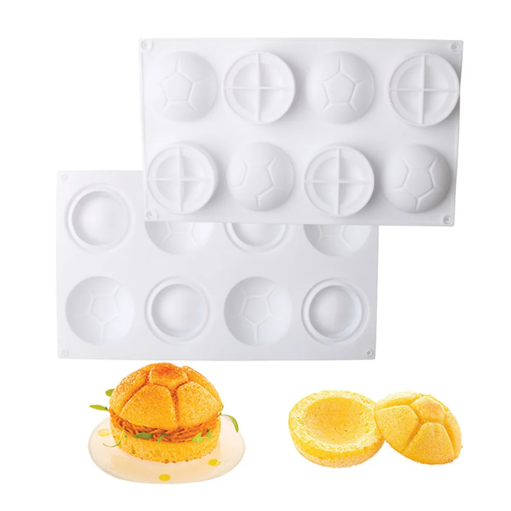 

8 Cavity Football Muffin Silicone Turtle Mold DIY Cupcake Cookies Fondant Baking Pan Pudding Steamed Cake Tool Pastry Donut Mold