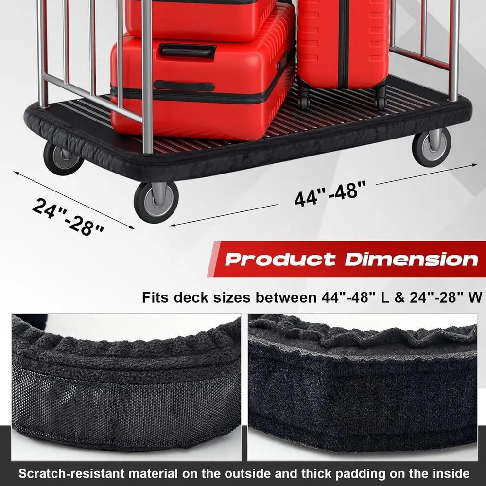 Large Hotel Cart Bumper Wall Guard - Protective Cover for Airport & Travel, Indoor & Outdoor Use