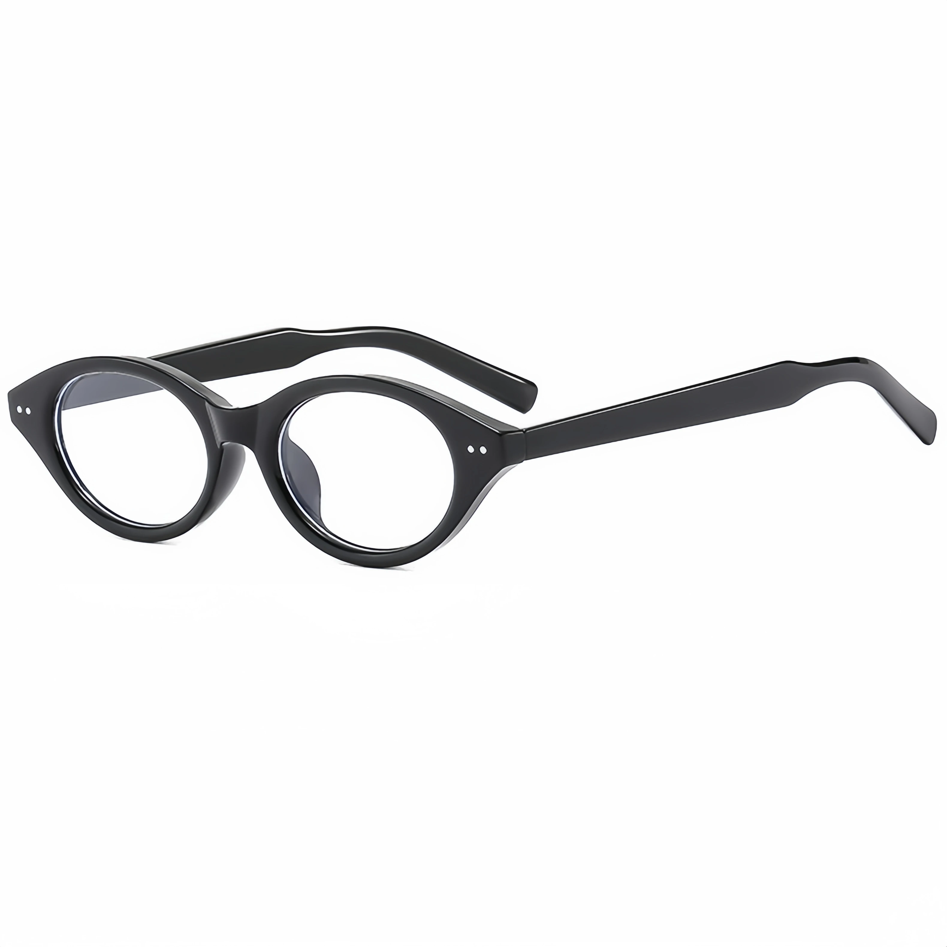 Retro Small Frame Oval Glasses Frame Korean Style Trendy Women\'s Versatile Anti-Blue Light and Anti-Radiation Glasses