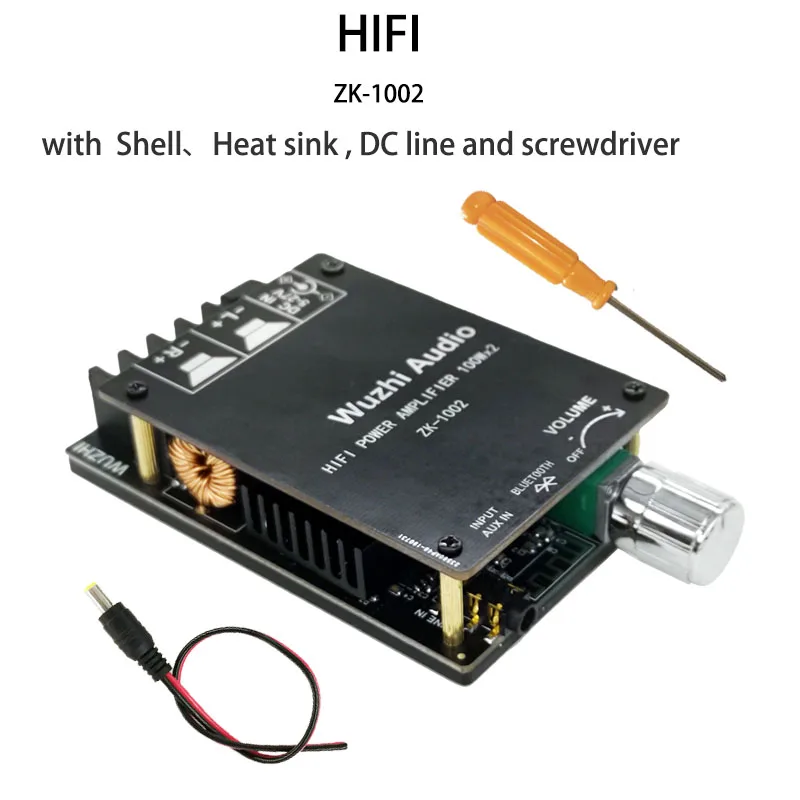 ZK-1002 HIFI 100WX2 TPA3116 Bluetooth 5.0 High Power Digital
