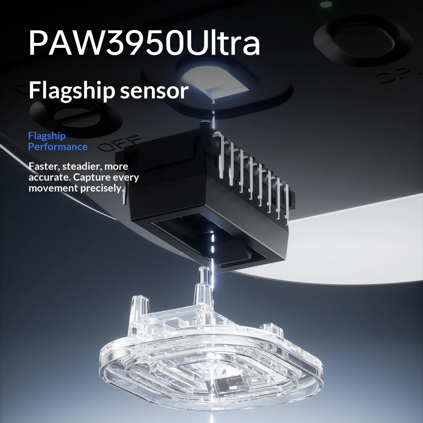 ATK 드래곤플라이 Y9 무선 게이밍 마우스 오른손잡이용 인체공학적 디자인 긴 배터리 수명 듀얼 8K 자체 개발 컨트랙트