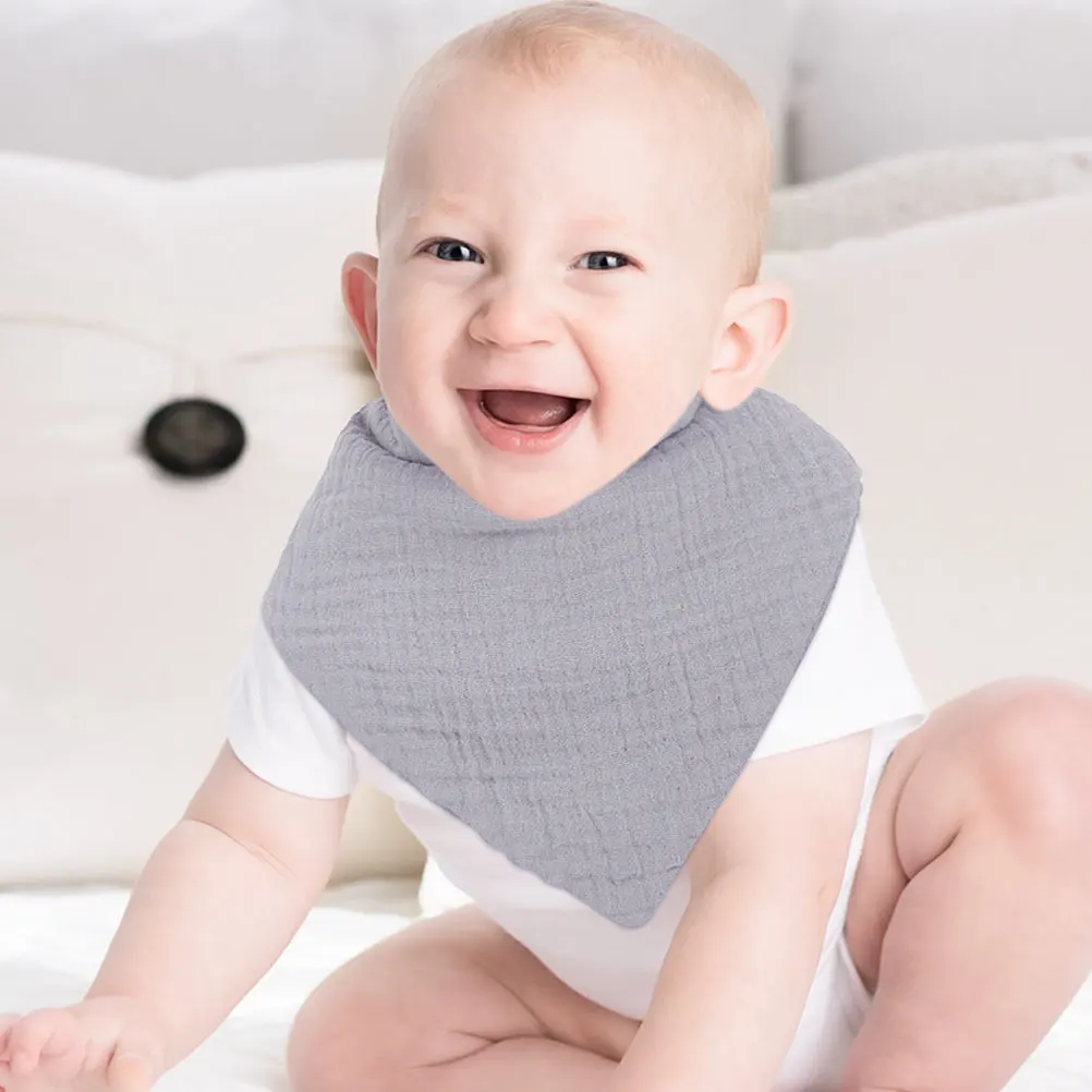 

2 шт. детские нагрудники, хлопковые слюнявчики для новорожденных, малышей, защита во время еды, портативные, легкие, легко носить с собой