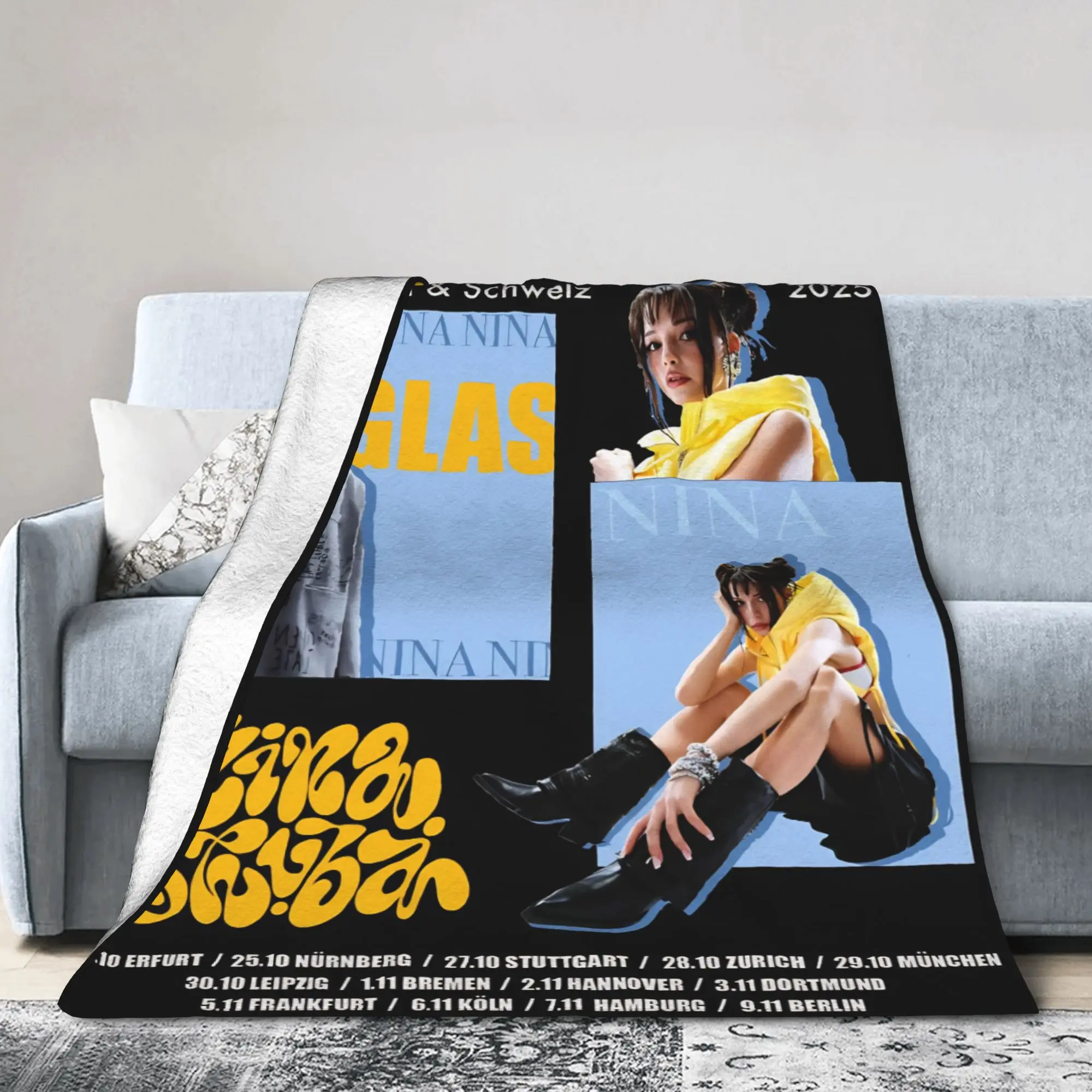 

Одеяла Nina Chuba Singer, легкие тонкие бархатные милые подарочные одеяла, покрывало