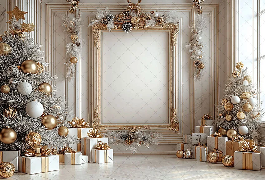 Mehofond-خلفية التصوير الفوتوغرافي للأطفال ، الجدار الأوروبي الأبيض ، شجرة عيد الميلاد ، صورة عائلية ، خلفية ، استوديو الصور ، الشتاء