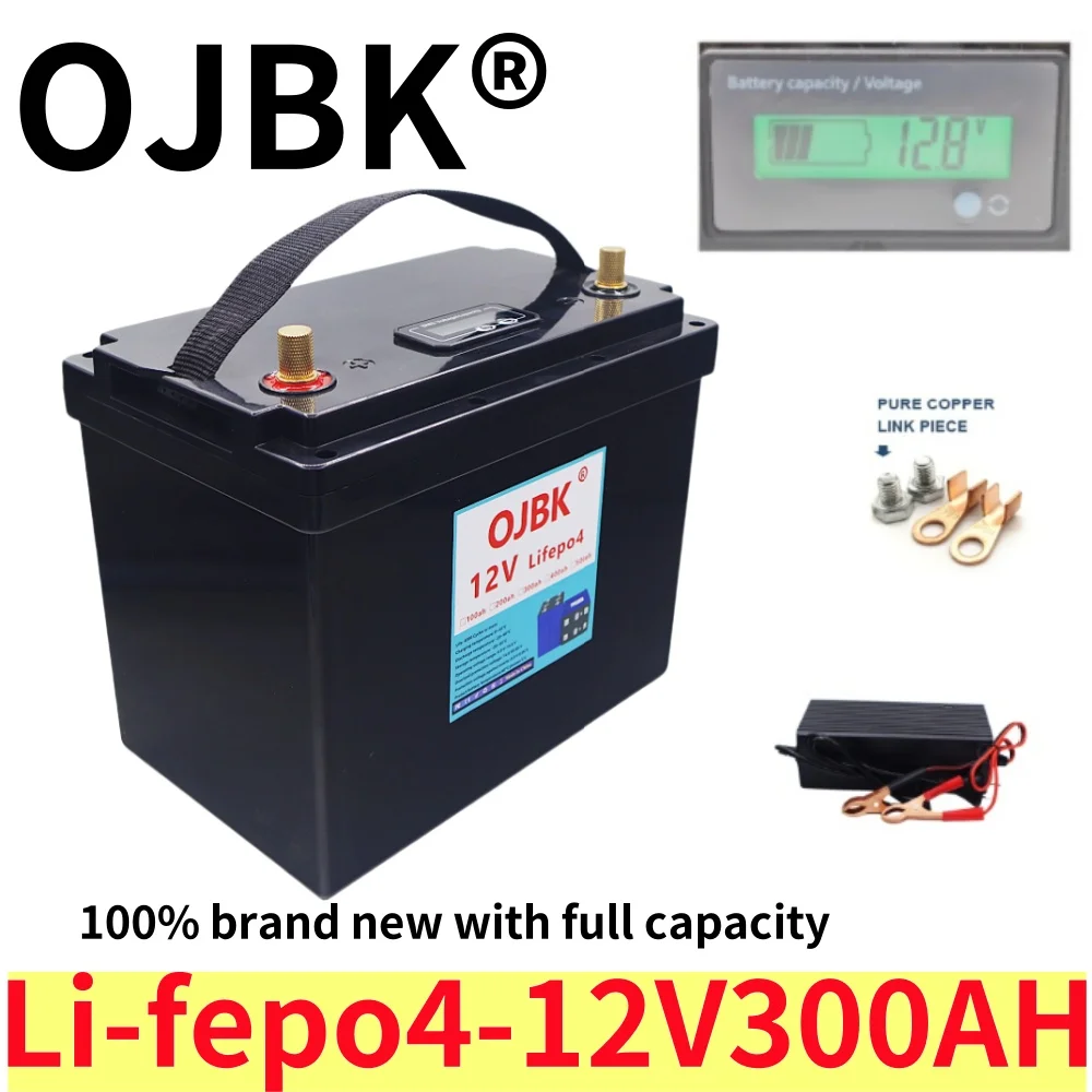 

New 100% Full Capacity Large Capacity 300AH Lithium Iron Phosphate Battery with Integrated BMS Golf Cart Solar Cycle 12V VEFEPO4