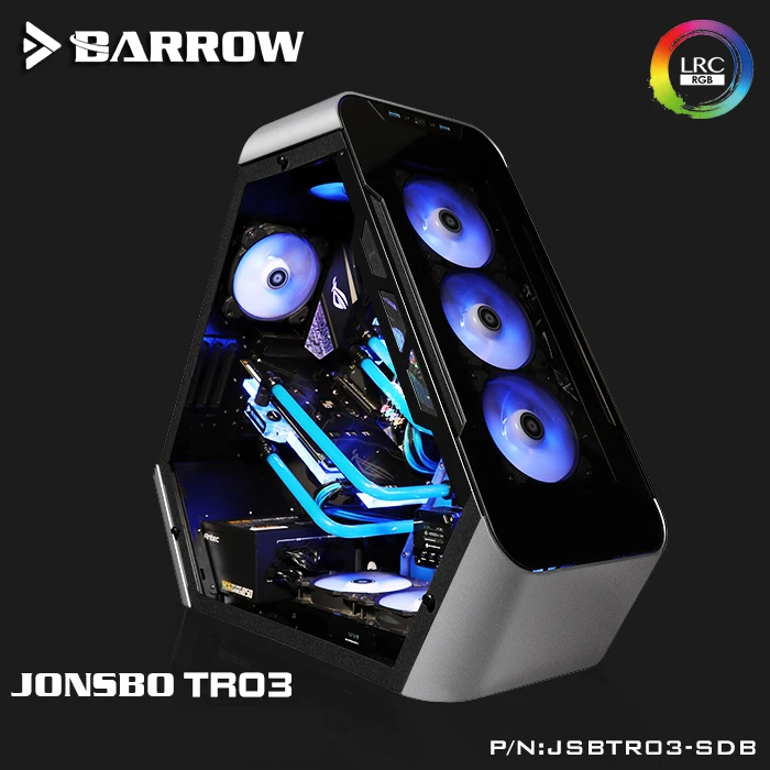 Barrow Acrylic Board Water Channel Solution kit use for JONSBO TR03 Case / Kit for CPU and GPU Block / Instead reservoir