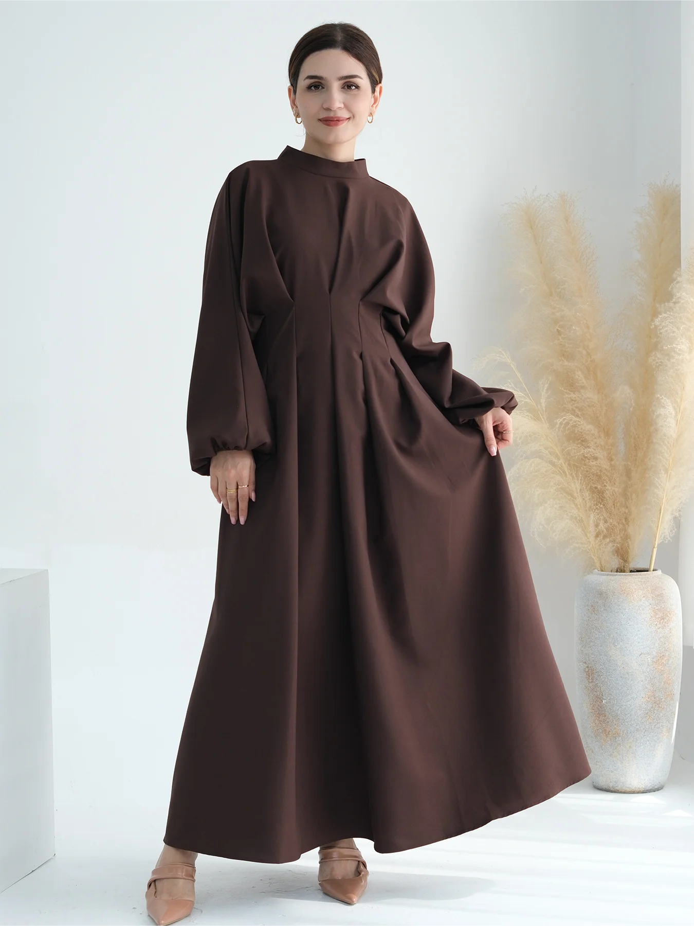 Abaya Muslim Women Solid Dress Modest Eid Vestidos Ramadan Morocco Dubai Jalabiya Abayas Kaftan Islam Party Arab Long Robe 2024