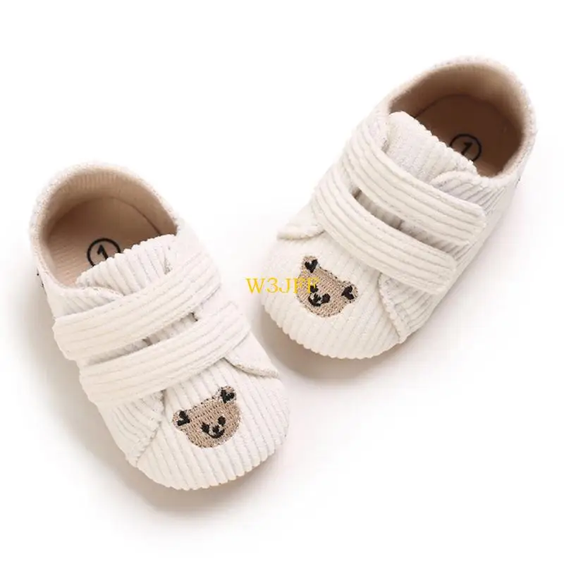 

W3JF Prewalker Crib Shouse детская обувь гибкая весенняя осенняя резиновая подошва хлопковые кроссовки детская обувь первая для