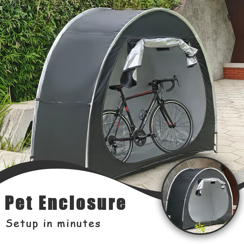 

Portable Thickened Oxford Cloth Bike Shelter Private Travel Tent for Outdoor Hiking Cycling Camping And Travel