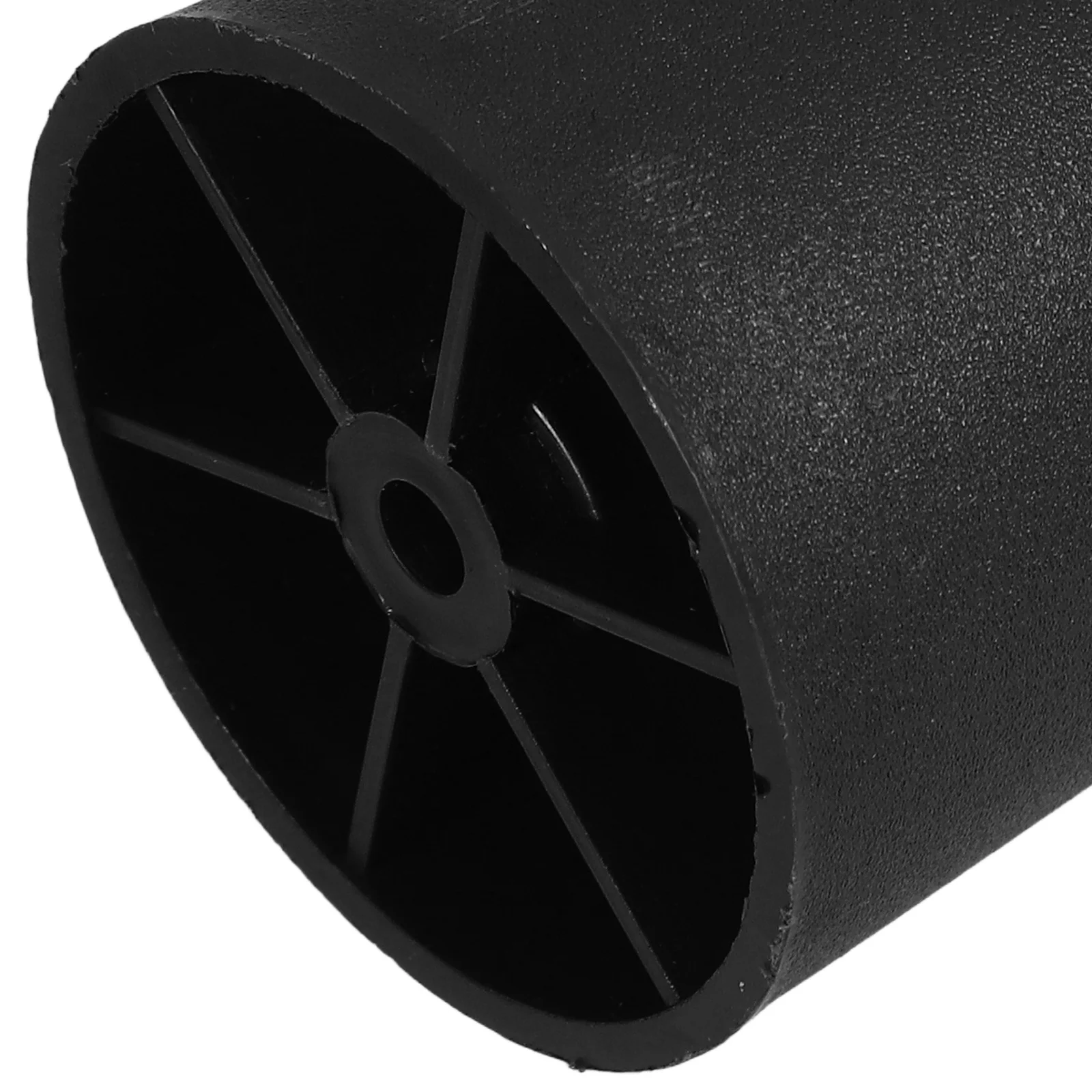 4Pcs Black Plastic Furniture Legs Round Tapered Sofa Replacement Legs for Couch Dresser Cabinet Chair Bed Coffee Table
