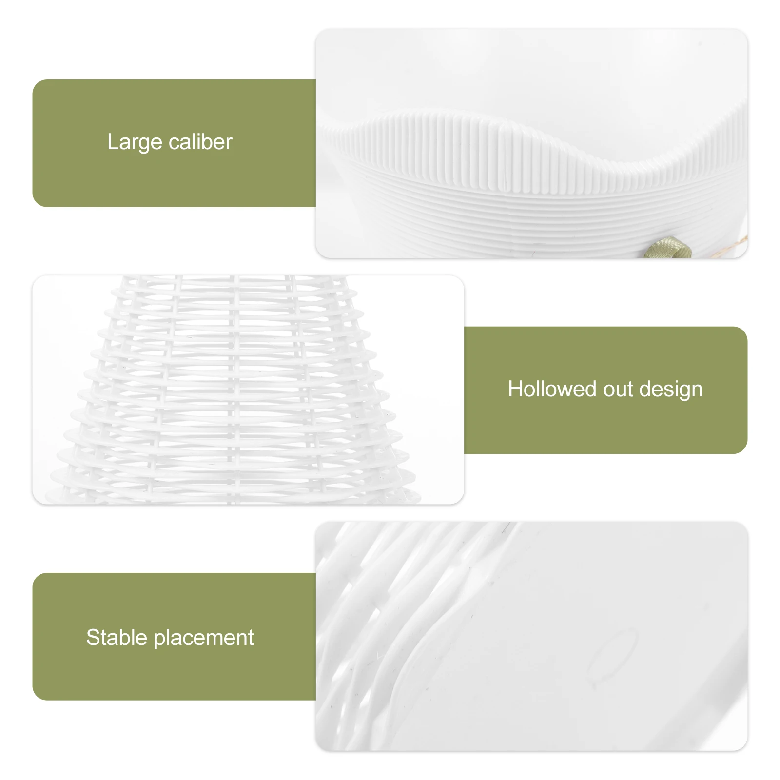 

4pcs Plastic Flower Vase Creative Home Decor Stylish Living Room Bedroom Office Decoration Flower Pot Arrangement Holder