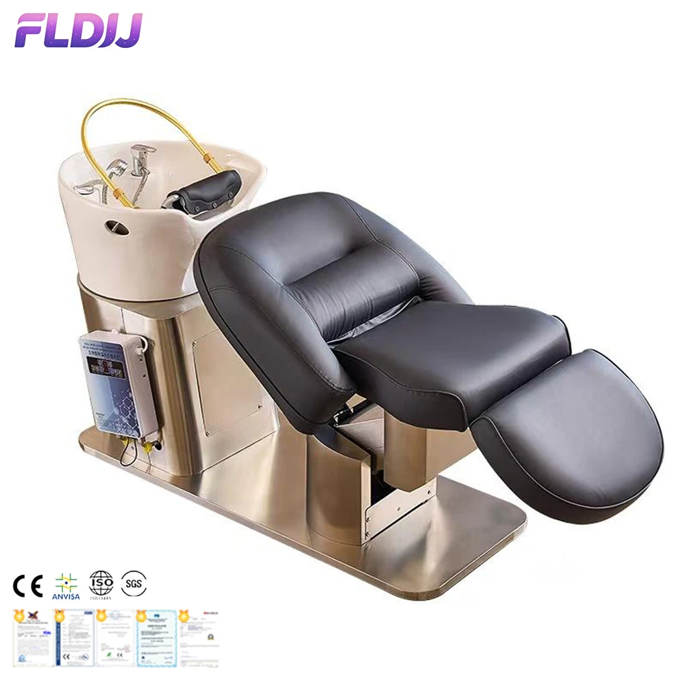 Intelligent Comfortable Electric Washing Hair Shampoo Chair Head Massage Washing Hair Chairs Head Spa for Beauty Hair Salon
