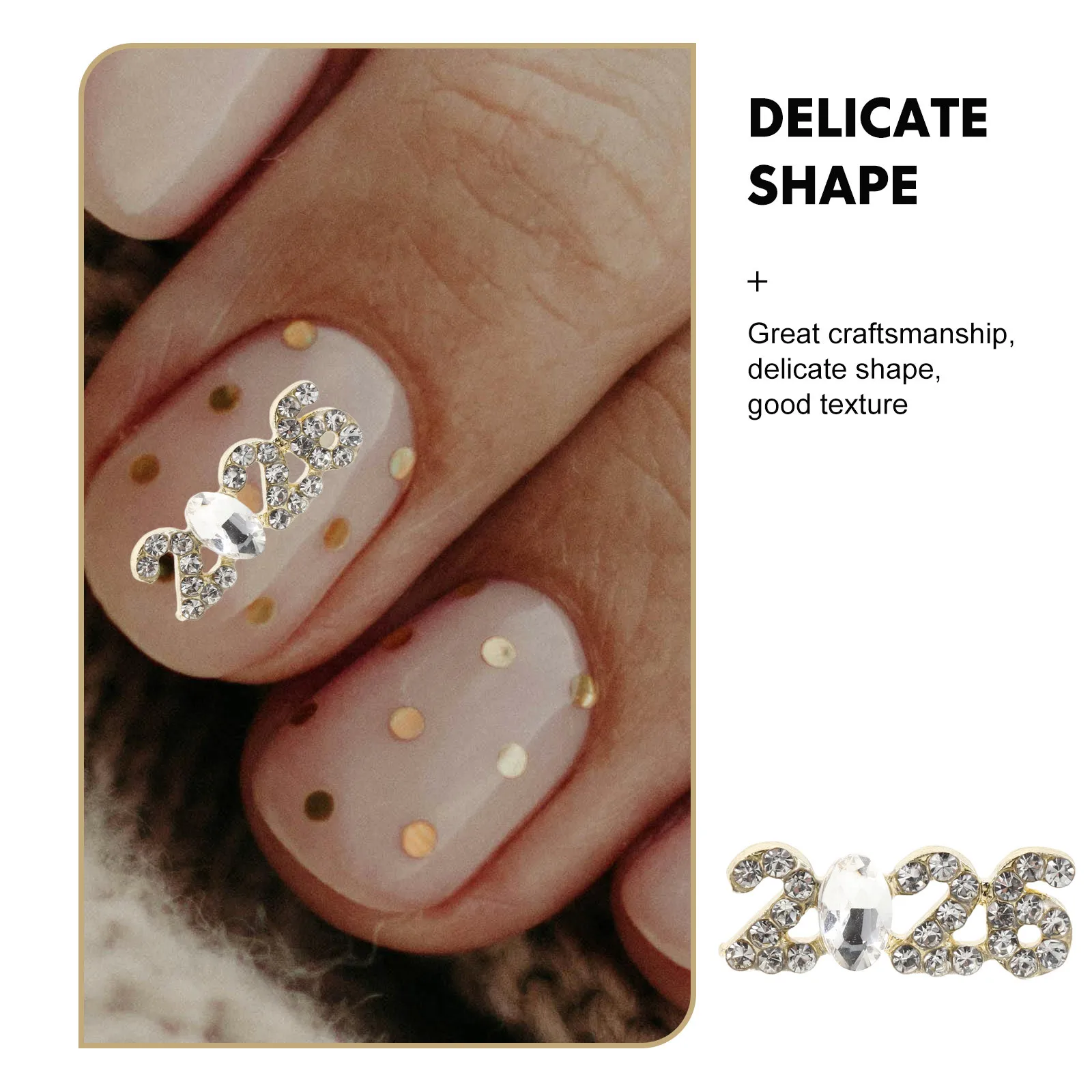 20개 아트 참스 라인스톤 숫자 장식 실버 불규칙 보석 플랫백 쥬얼리 네일 디자인용 - 네일 장식