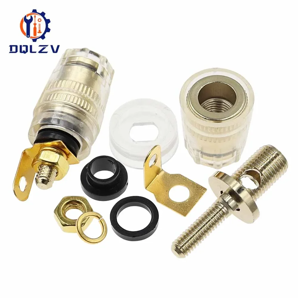 Speaker Terminal Binding Post 4mm Banana Plug Socket Low Frequency Amplifier Connector for Loudspeakers