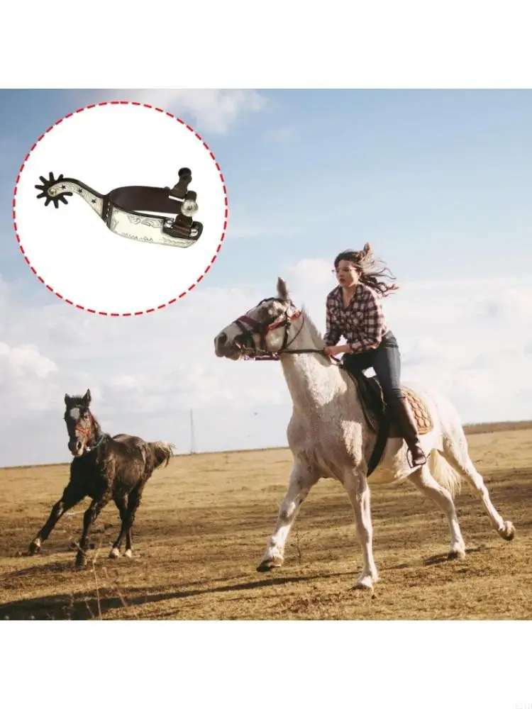 

Low Carbon Steel Horse Spur Western Cowboy Horse Spur Horse Boot Spur Decoration