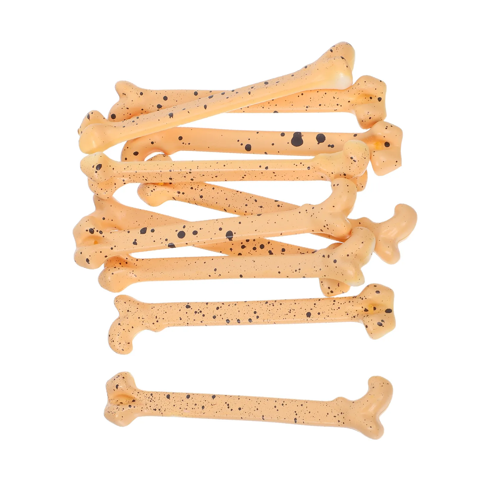 

10Pcs Bone Ornaments Realistic Mini Skull Bone Props Halloween Party Decorations Craft Supplies Table Decor