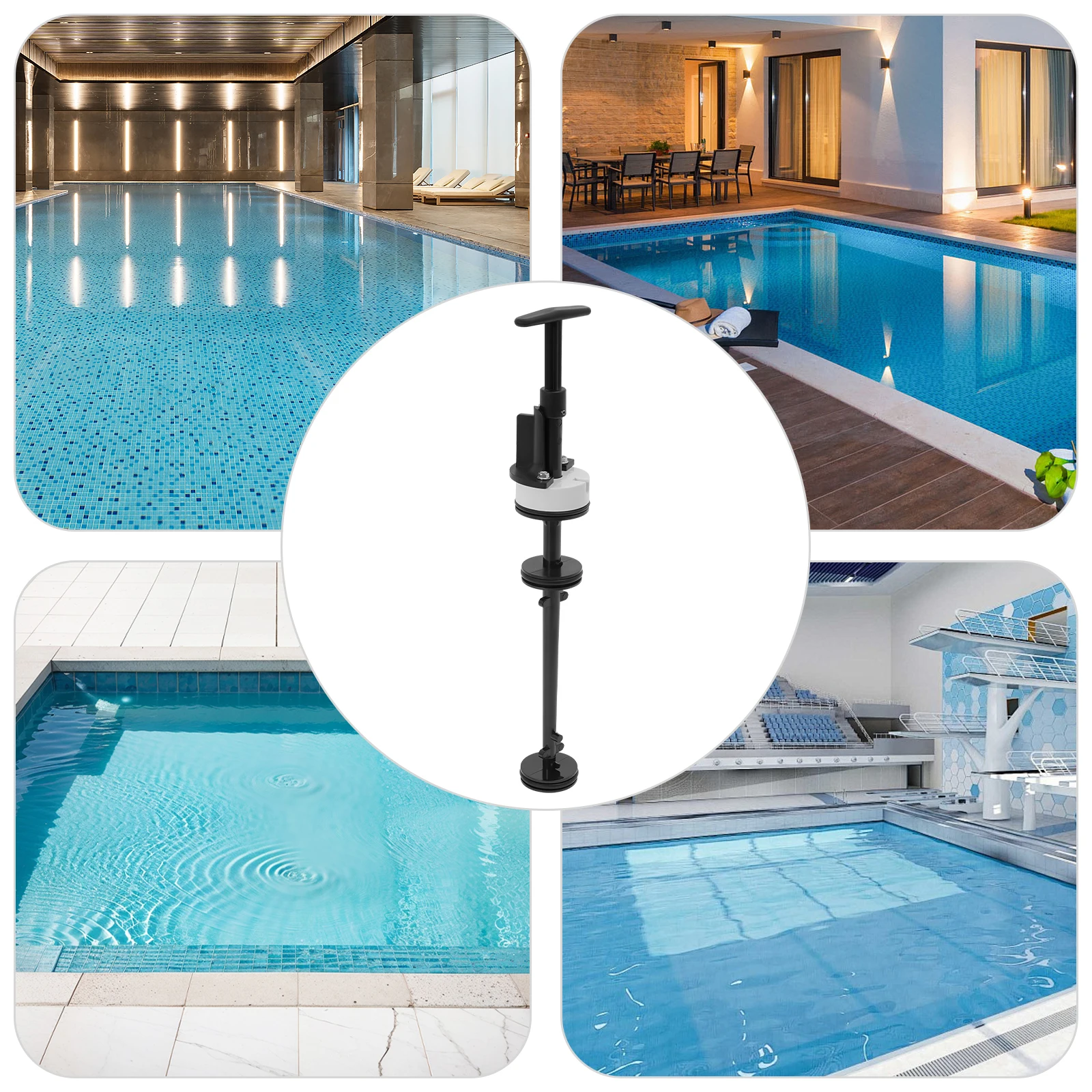 

PVC Pool and Spa Backwash Valve 1.9in Piston Rod Assembly for home or public swimming pools