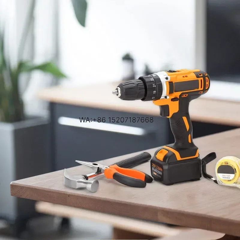 Wmwmnu Industrial Grade Rechargeable Impact Drill Set with Multi Model Core Drill Bit and Screwdriver for Customizable OEM