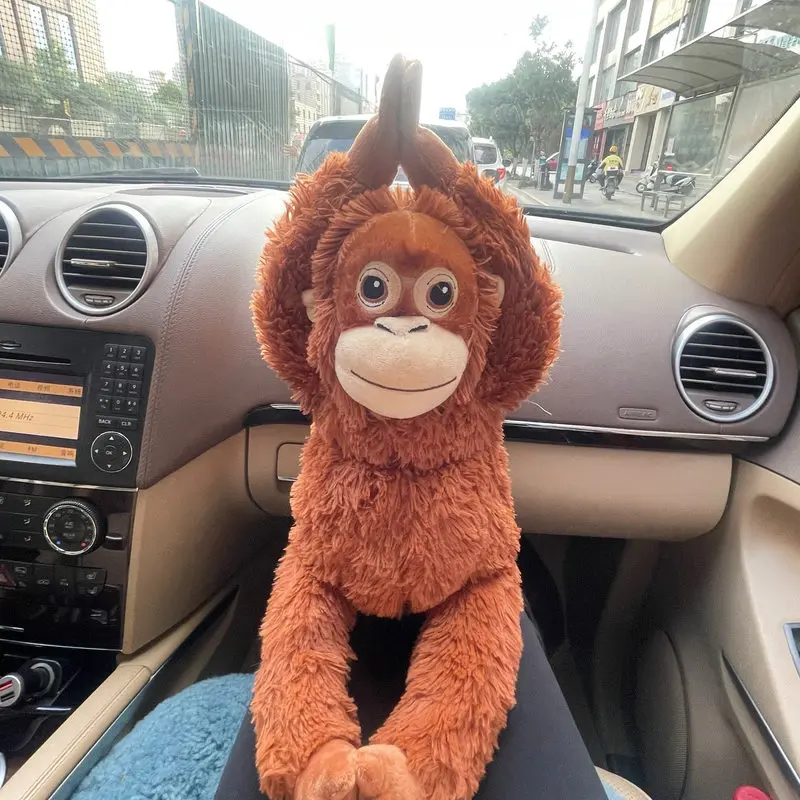 

65cm Monkey Orangutan Doll Super Soft Stuffed Bag Animals Plush Toys Anime Cartoon Decor Boys Girls Birthday Gifts Pillow