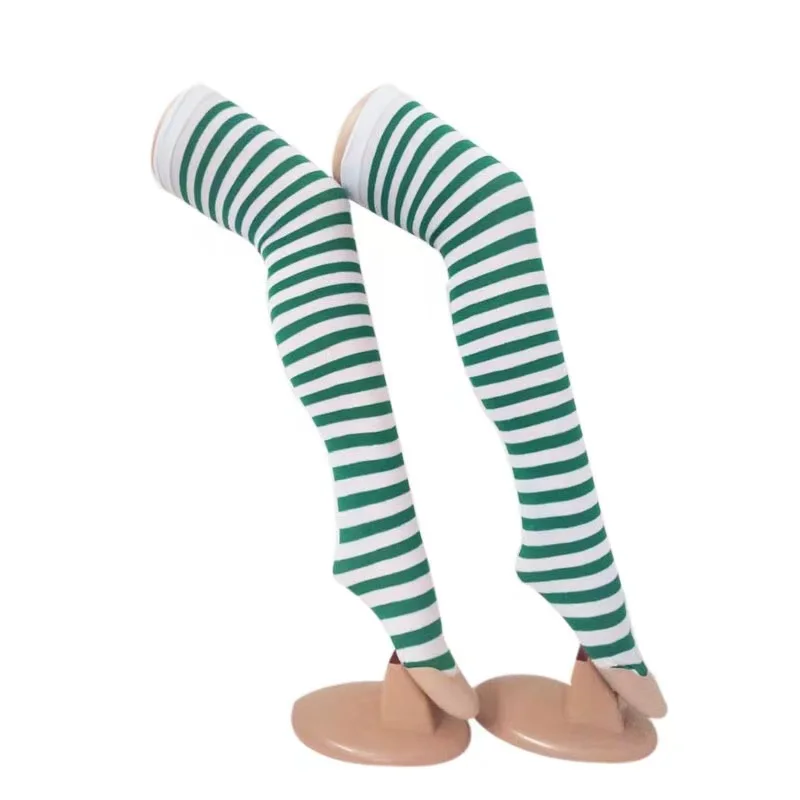 Halloween Lange Gestreifte Kniehohe Strümpfe Anime Hexe Socken Frauen Party Kostüm Prop Weihnachten Dress Up Zubehör Täglichen Verschleiß Dünne – Detail 16