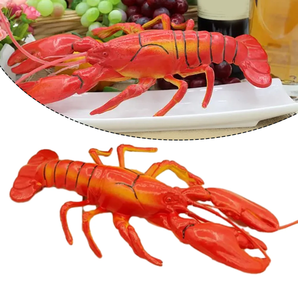 Dekorasi Model Lobster seperti hidup, Dekor bentuk Lobster realistis kreatif buatan