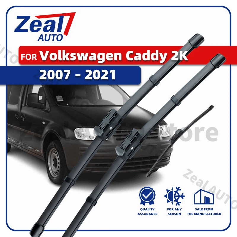 LHD RHD Scheibenwischerblätter vorne und hinten für Volkswagen VW Caddy MK3 2K 2007–2021, externe Scheibenreinigung, Autozubehör