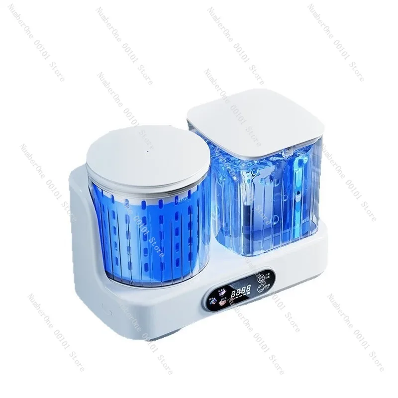 Wireless Mini Washing Machine,Fully Automatic No Installation Laundry Device,Portable Dormitory Washer  Underwear  Small Clothes