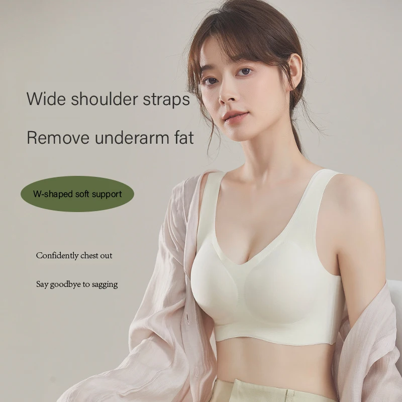 Bra Tanpa Jahitan Wanita dengan Cup Tetap Model Berkumpul Bra Tanpa Kawat Push-up Bra Olahraga Punggung Indah Lingerie Seksi Pakaian Dalam Wanita